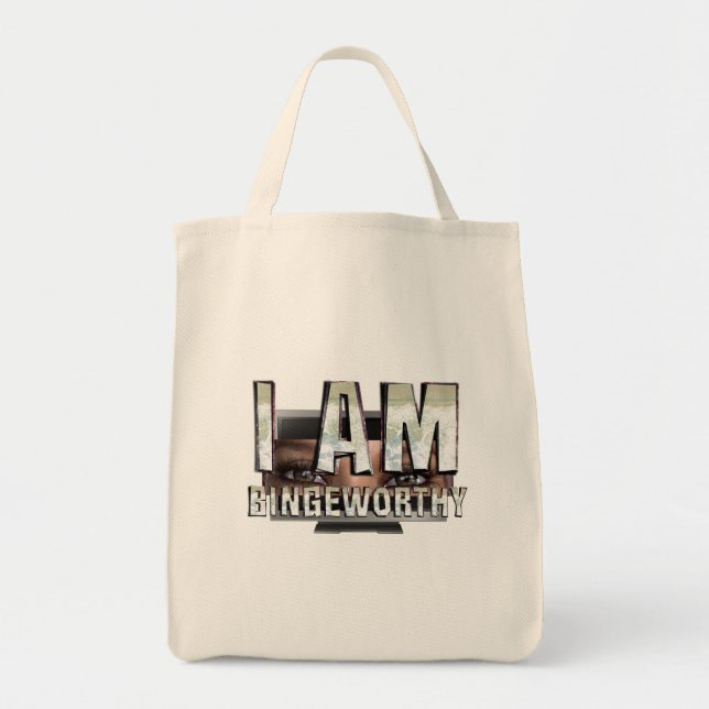 TEE I Am Bingeworthy Tote Bag (Front)
