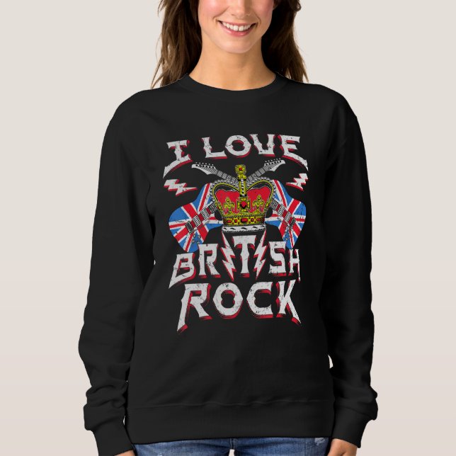 Tee I Love Guitar Rock Music Plus Size (Front)