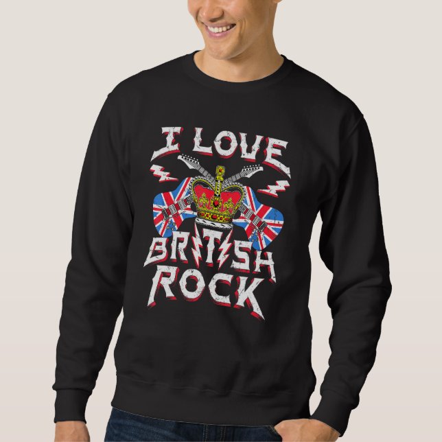 Tee I Love Guitar Rock Music Plus Size (Front)