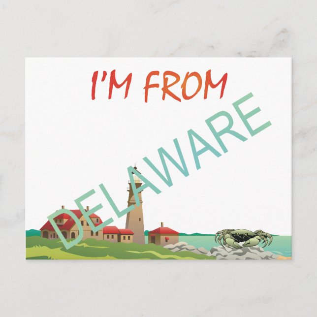 TEE I'm From Delaware Postcard (Front)