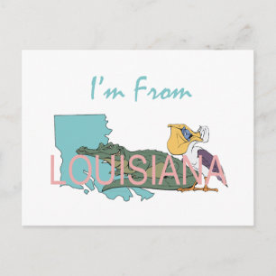 TEE I'm From Louisiana Postcard