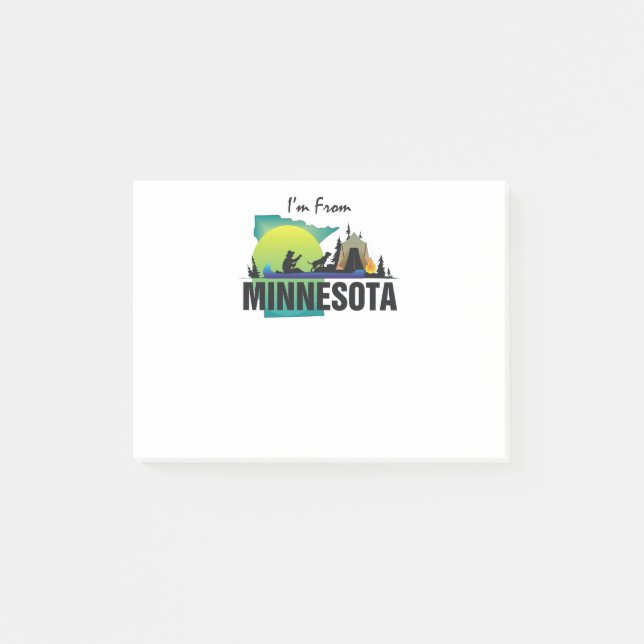 TEE I'm from Minnesota Post-it Notes (Front)