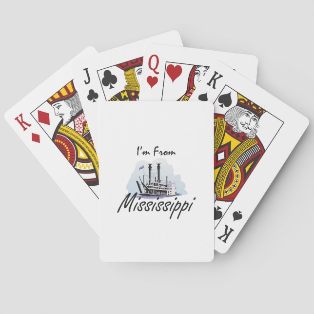 TEE I'm From Mississippi Playing Cards (Back)