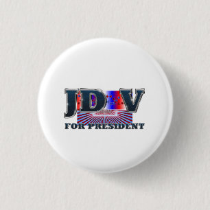 TEE JD Vance for President 3 Cm Round Badge