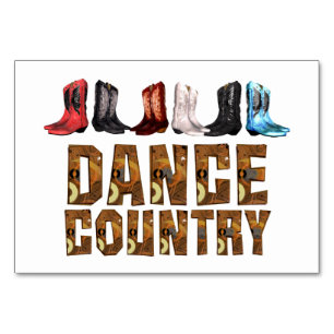 TEE Line Dance Country Table Number