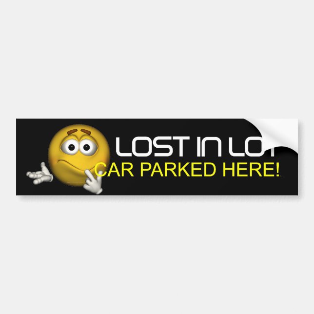 TEE Lost in Lot Bumper Sticker (Front)
