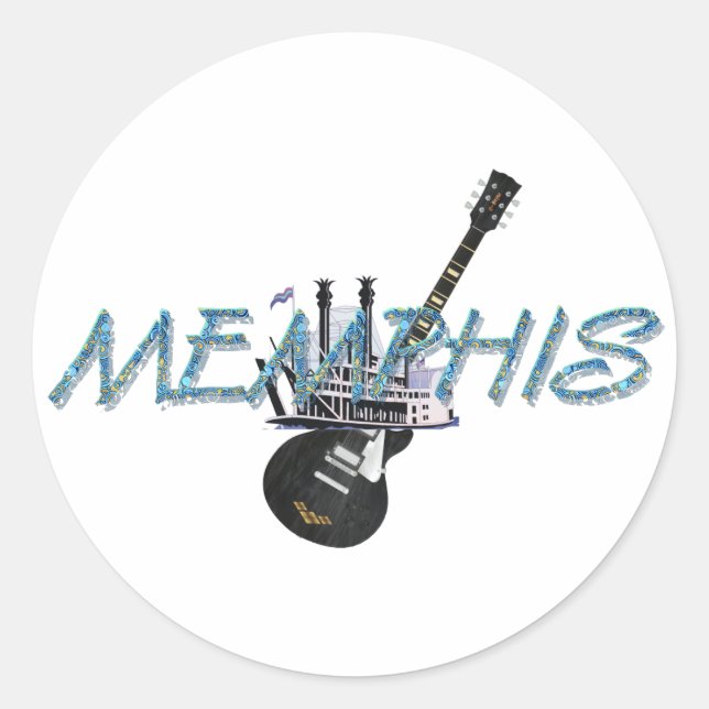 TEE Memphis Classic Round Sticker (Front)