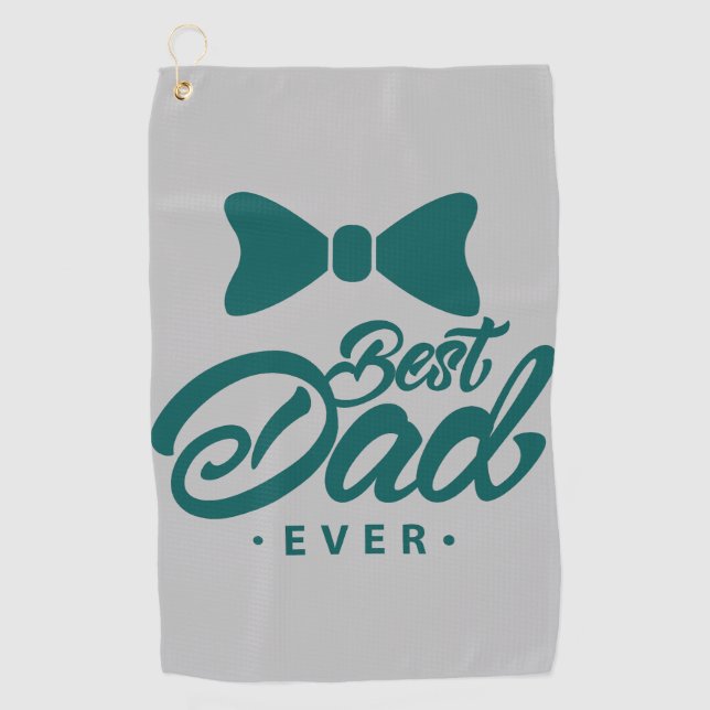 Tee Off with the Best: Best Dad Golf Towel (Front)