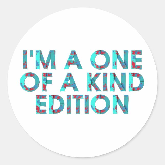 TEE One of a Kind Edition Classic Round Sticker (Front)