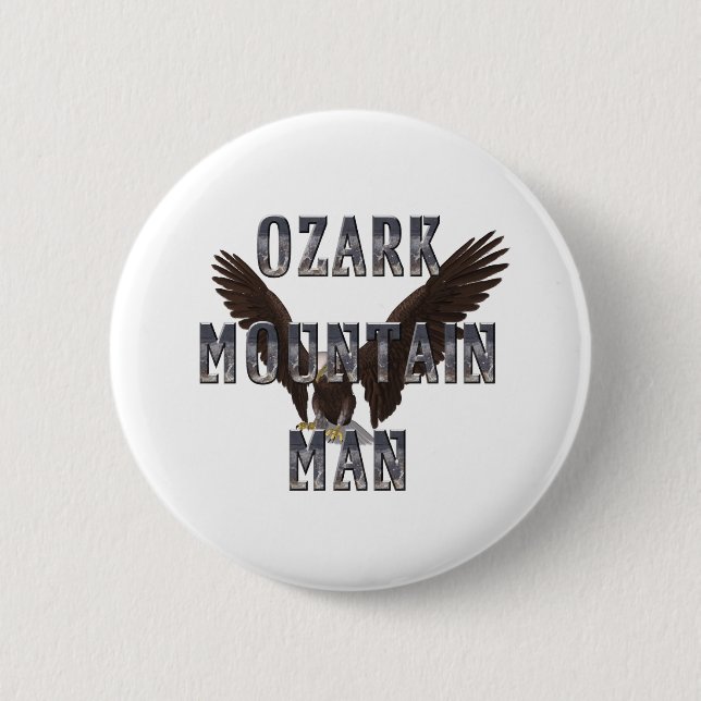 TEE Ozark Mountain Man 6 Cm Round Badge (Front)