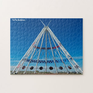 Tee Pee Sculpture Jigsaw Puzzle