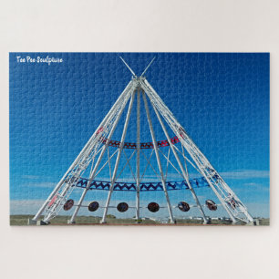 Tee Pee Sculpture Jigsaw Puzzle