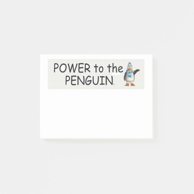 TEE Penguin Power Post-it Notes (Front)