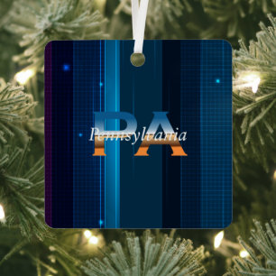 TEE Pennsylvania Metal Ornament