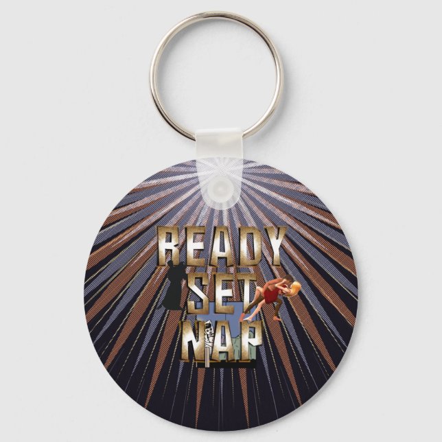 TEE Ready Set Nap Key Ring (Front)