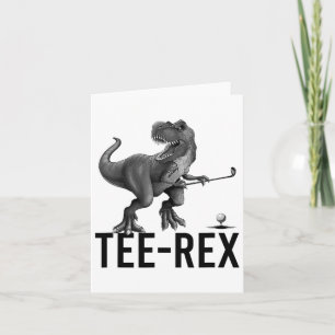 Tee-rex Dinosaur Golf Lover Card