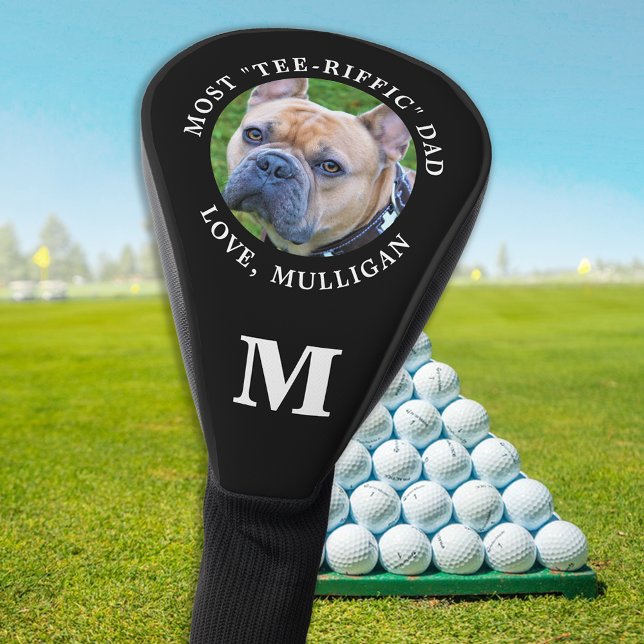 Tee-Riffic DOG DAD Personalised Monogram Pet Photo Golf Head Cover (Creator Uploaded)