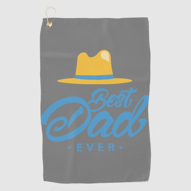 Tee-rific Gift Idea: Best Dad Golf Towel (Front)