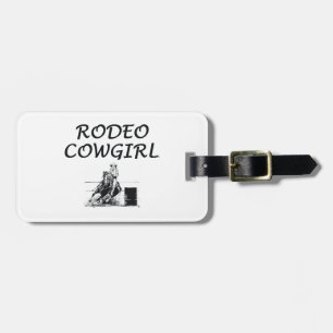 TEE Rodeo Cowgirl Luggage Tag