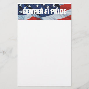 TEE Semper Fi Pride Stationery