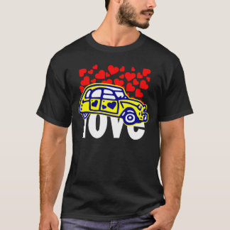 tee-shirt 2CV heart T-Shirt