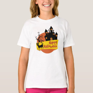 Tee-shirt BASIC A Sleeves Halloween Long line T-Shirt