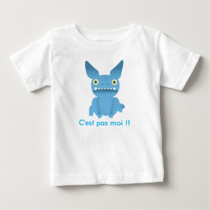 tee-shirt child blue monster baby T-Shirt