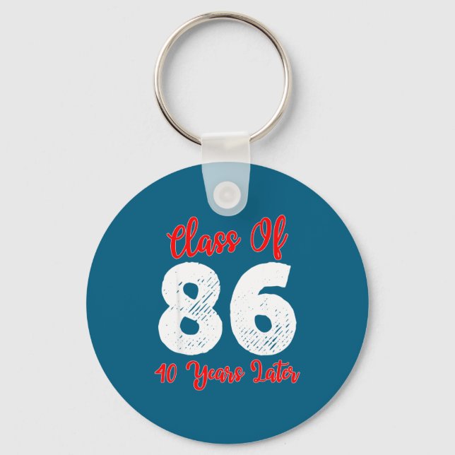 Tee Shirt Class 1986 40th Reunion High Key Ring (Front)