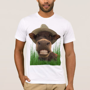 Tee-shirt humour cow with the white teeth T-Shirt