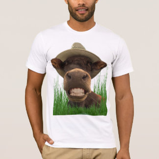 Tee-shirt humour cow with the white teeth T-Shirt