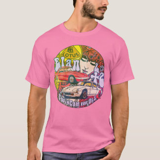 Tee-shit "Elan & +2" Pop, Vintage - Pink T-Shirt