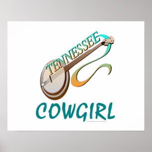 TEE Tennessee Cowgirl Poster