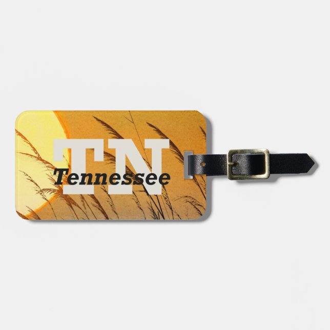 TEE Tennessee Luggage Tag (Front Horizontal)