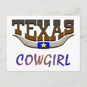 TEE Texas Cowgirl Postcard
