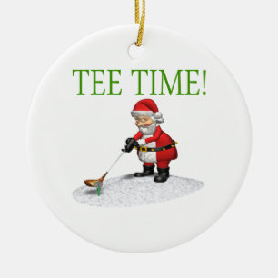 Tee Time Ceramic Ornament