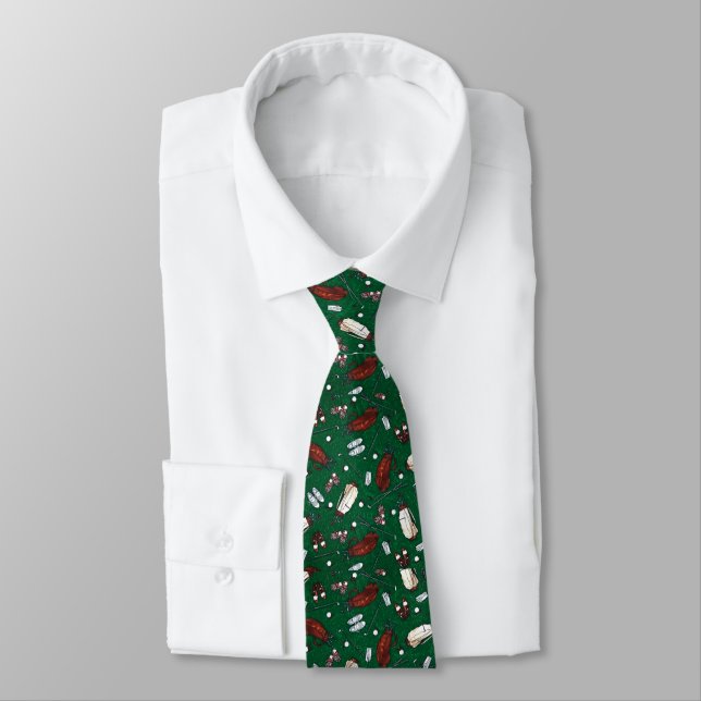 Tee Time Golf Pattern Tie (Tied)