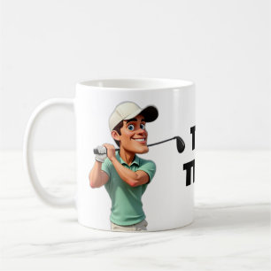 TEE TIME Golf Sporting Goods Novelty Office  Coffee Mug