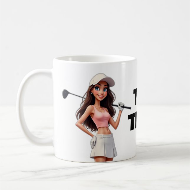 TEE TIME Golf Sporting Goods Novelty Office  Coffee Mug (Left)