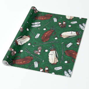 Tee Time Golf Wrapping Paper