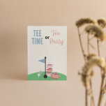 Tee Time or Tea Party Guest Guessing Poster<br><div class="desc">Display this poster at your tee time or tea party themed gender reveal party.  Guests can write their guess on the poster with a permanent marker before the big reveal!  Also check out the coordinating "Team Tee Time" and "Team Tea Party" stickers that guests can wear.</div>