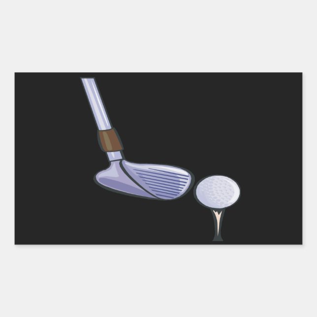 Tee Up Rectangular Sticker (Front)