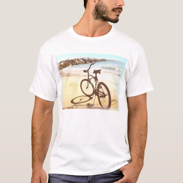 Tee white  Beached Bike best (Front)