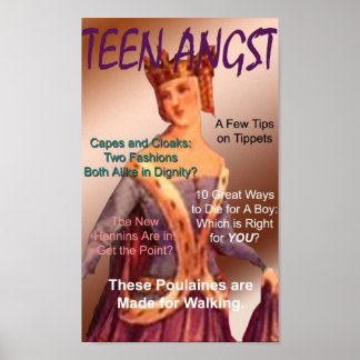 Teen Angst Magazine Cover Poster