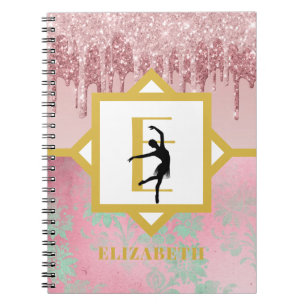 Teen Ballerina Dance Steps Journal Log Records
