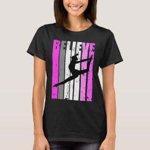 Teen Believe Dance Team Pink Dancer Dance Cute Coo T-Shirt