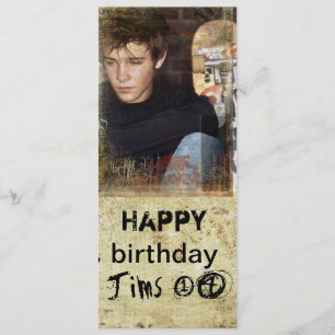 teen boy photo invite
