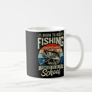 Teen Boys Fishing Shirt Forced To Go To School Byb Coffee Mug