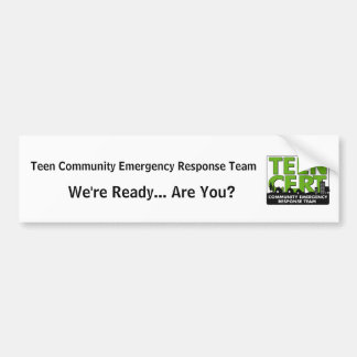 Teen CERT Bumper Sticker