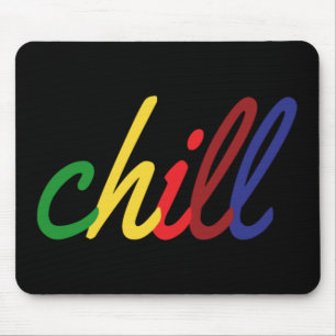 Teen Girl Chill Retro Colors Mouse Pad