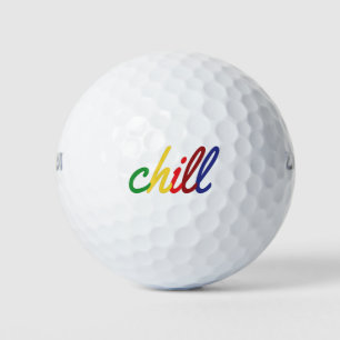Teen Girl Chill Retro Colours Golf Balls